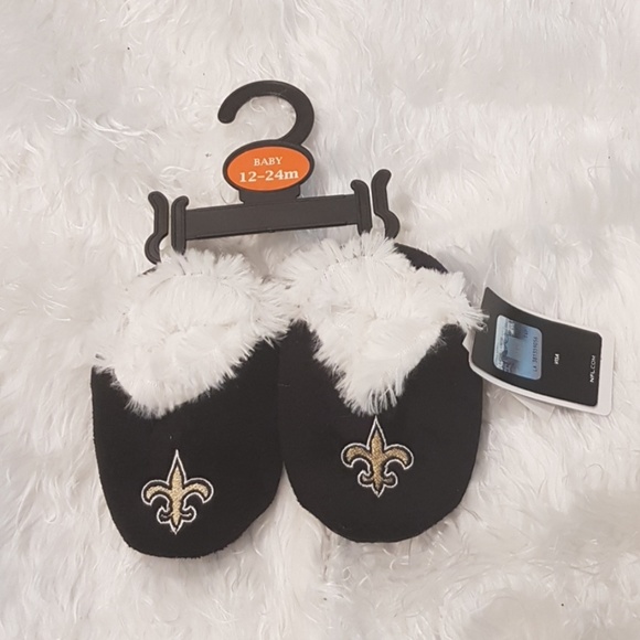NFL saints baby slippers (12-24 months) - Picture 1 of 2